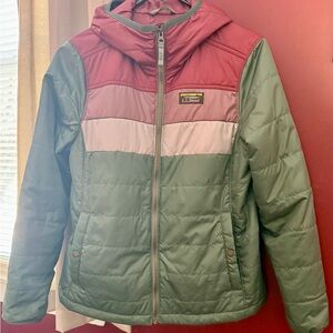 L.L. Bean Colorblock Puffer Jacket